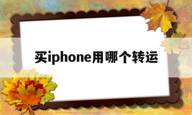 买iphone用哪个转运