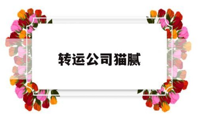 转运公司猫腻